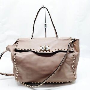 Valentino Garavani Leather Rockstud Bag